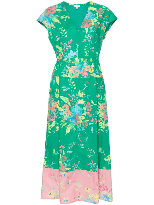 Floral-Print Cotton Dress