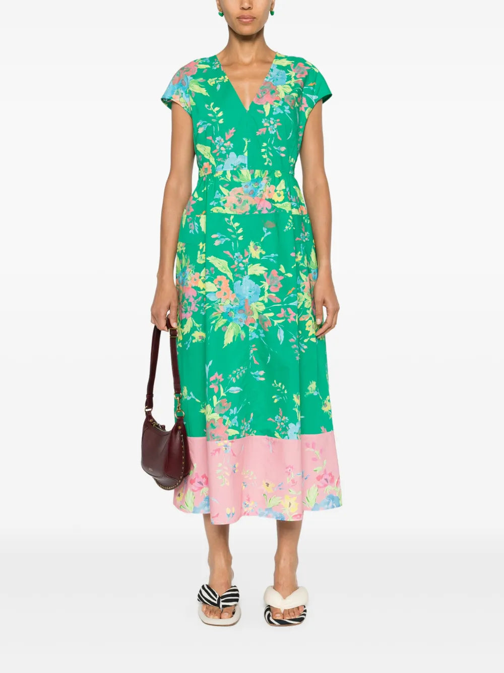 Floral-Print Cotton Dress