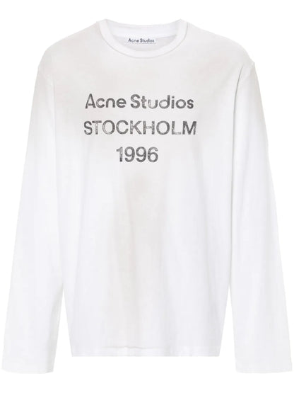 Logo-Print Distressed T-Shirt