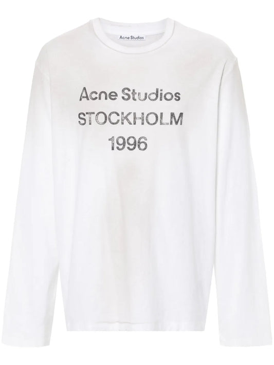 Logo-Print Distressed T-Shirt