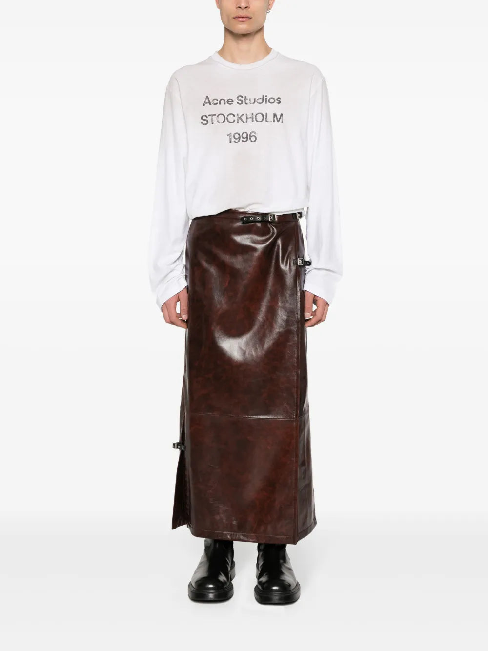 Logo-Print Distressed T-Shirt