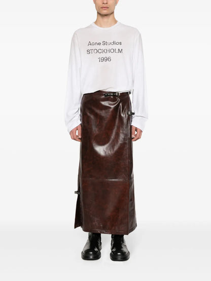 Logo-Print Distressed T-Shirt
