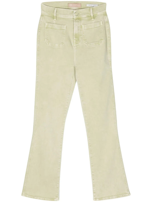 High-Rise Slim-Kick Jeans