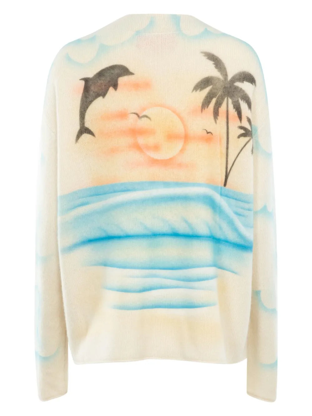 Paradise Airbrush Cashmere Cardigan