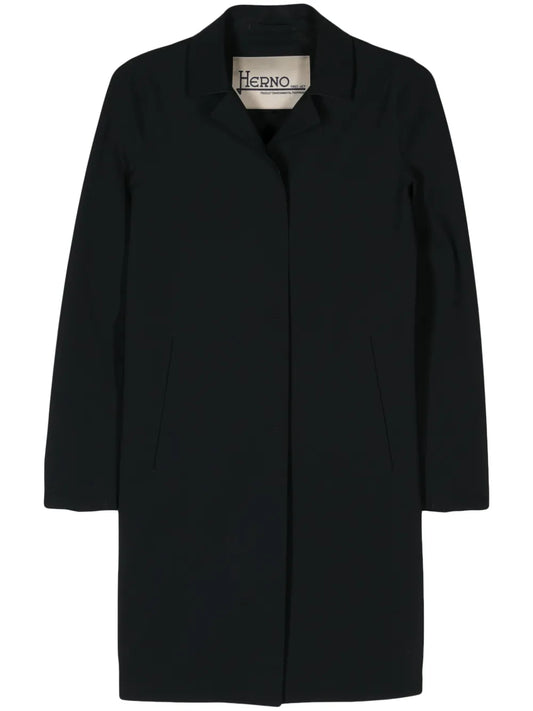 Notched-Collar Single-Breasted Coat