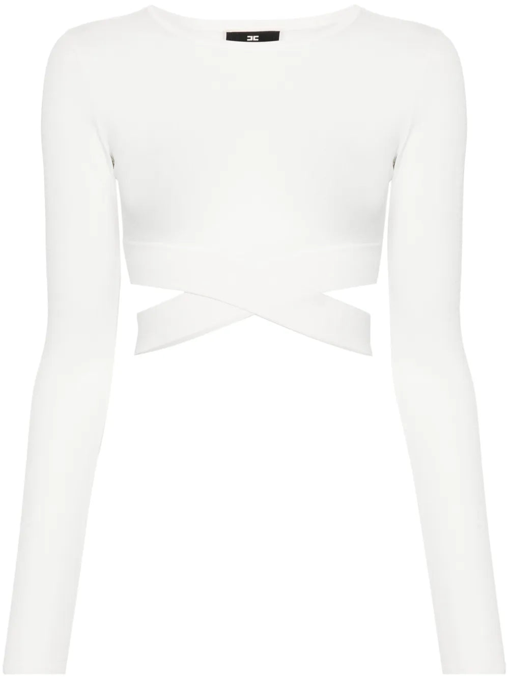 Cut-Out Cropped Sweater