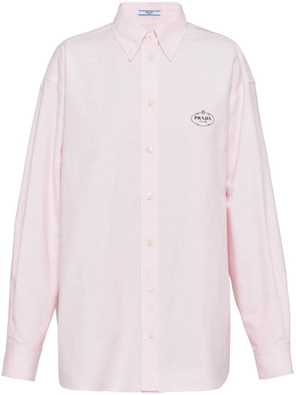 Logo-Embroidered Cotton Shirt
