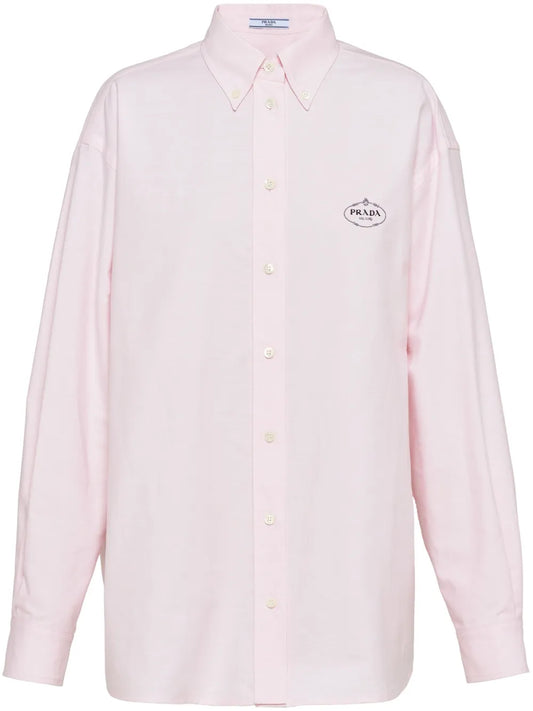 Logo-Embroidered Cotton Shirt