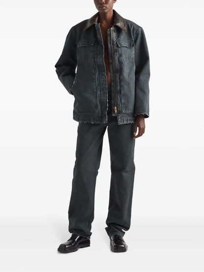 Triangle-Logo Canvas Jacket