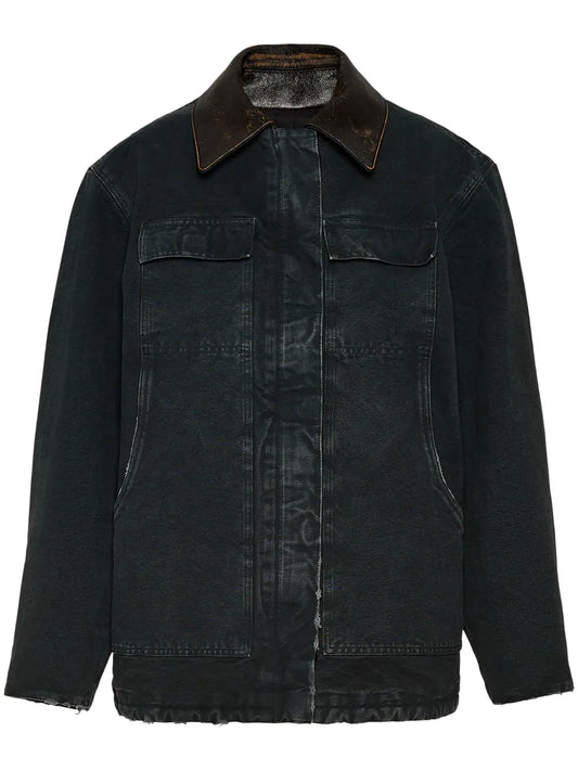 Triangle-Logo Canvas Jacket