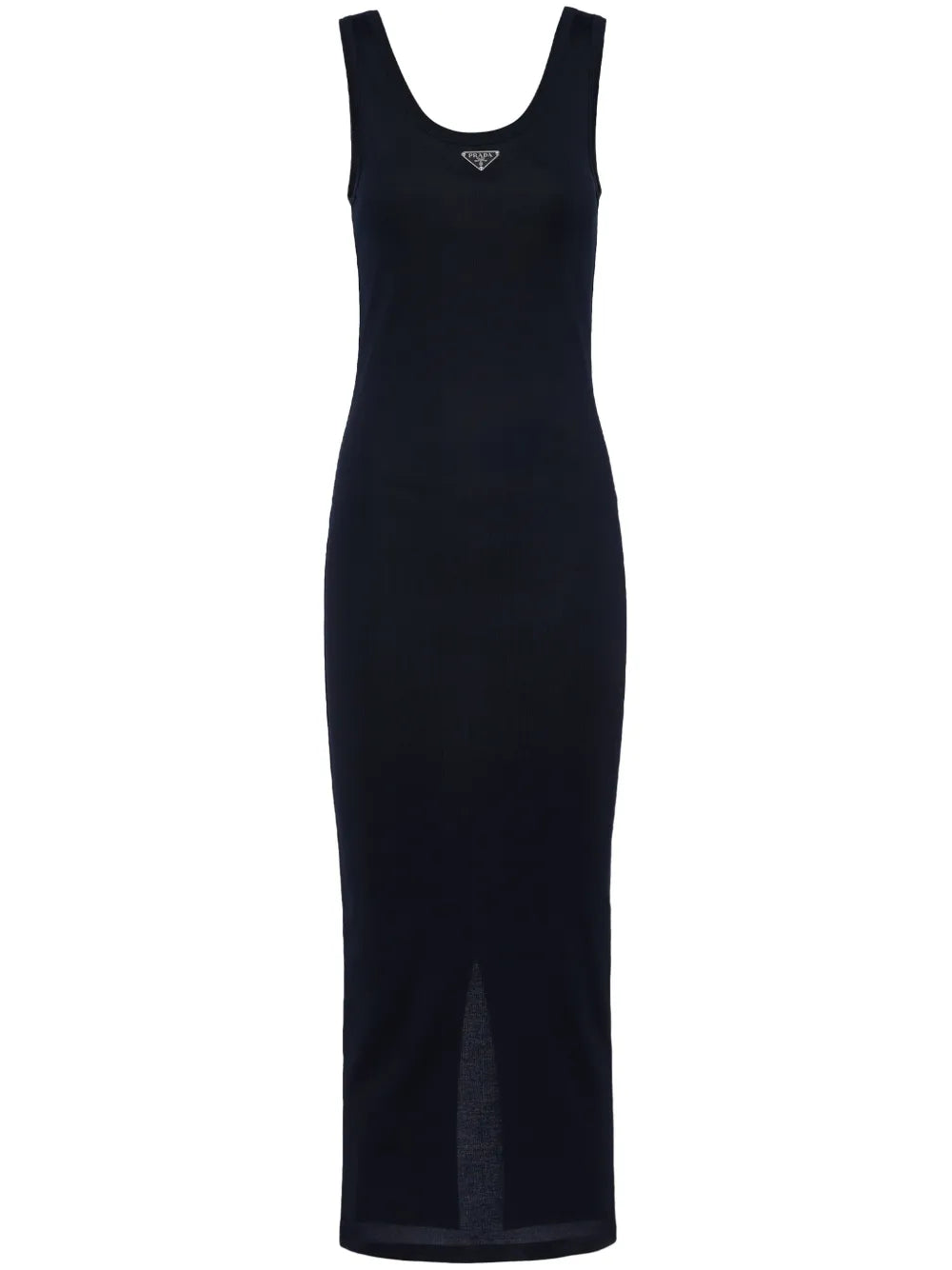 Logo-Triangle Ribbed-Knit Dress