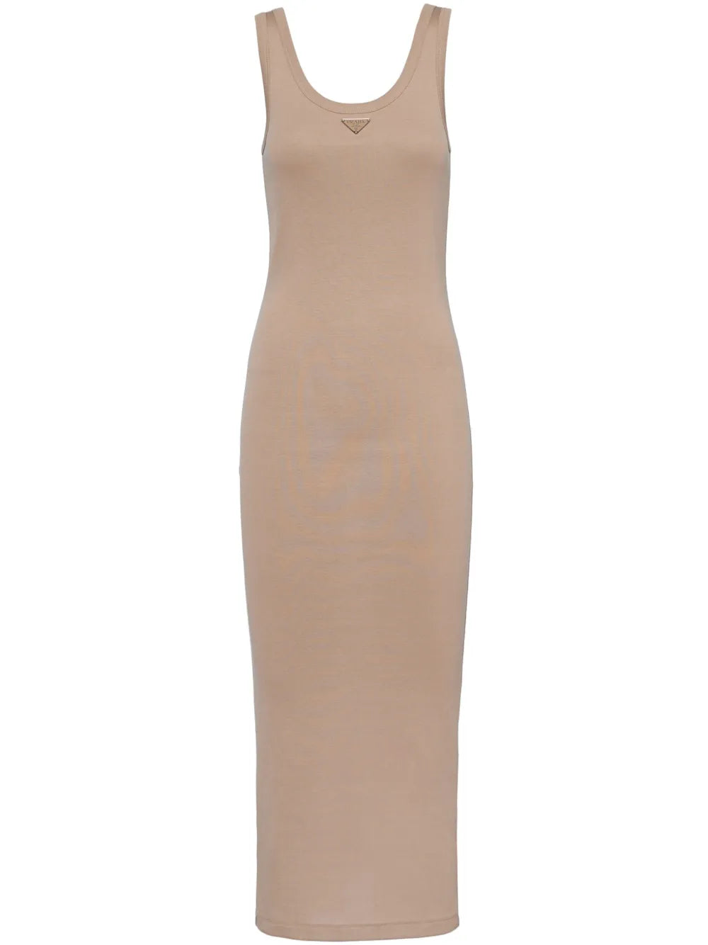 Logo-Triangle Ribbed-Knit Dress