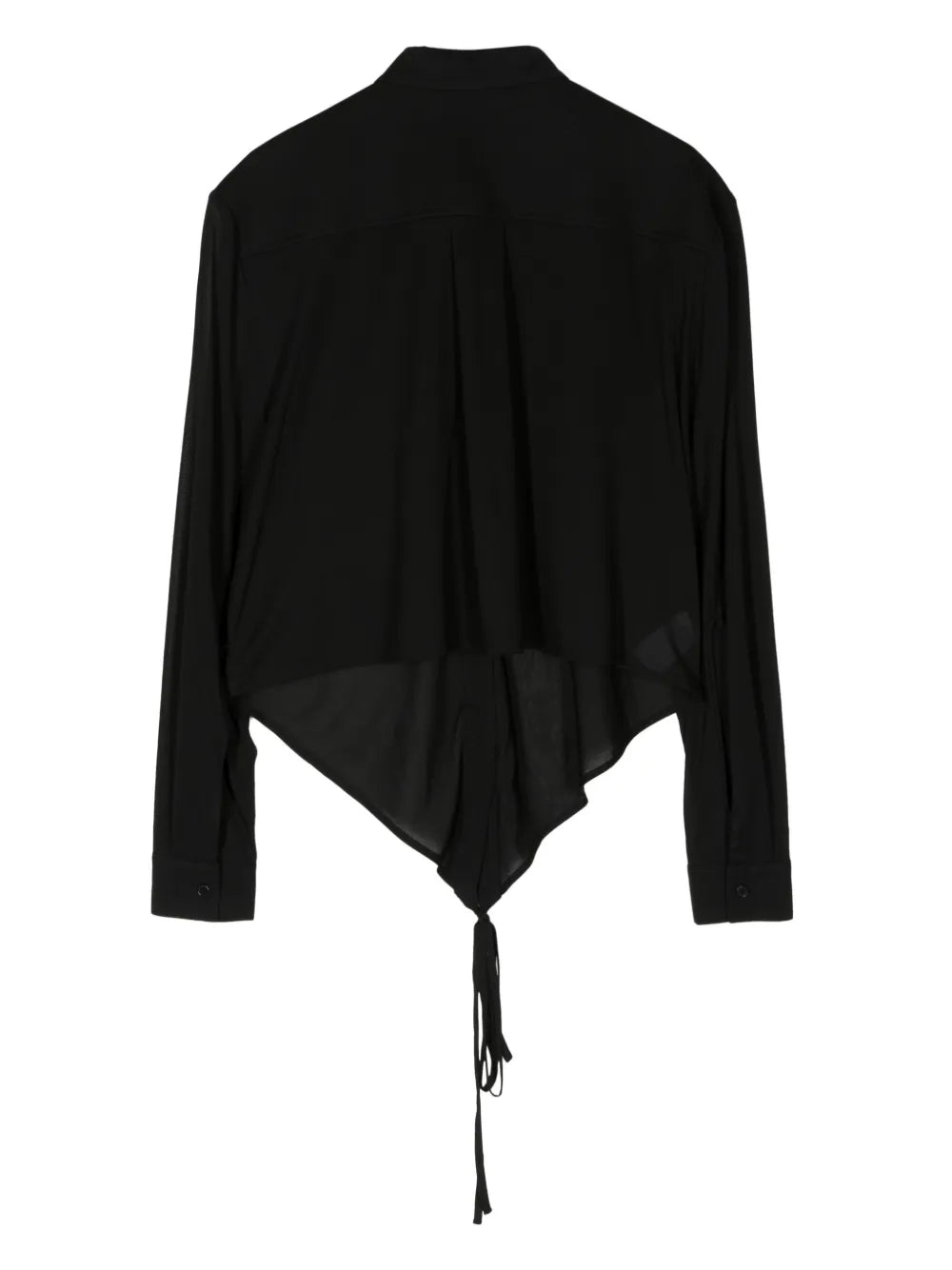 Collar-Detail Strap-Detail Shirt