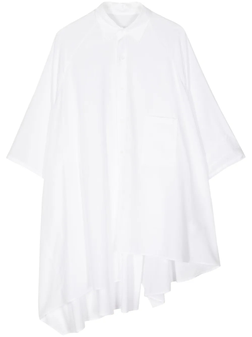 Asymmetric Short-Sleeve Shirt
