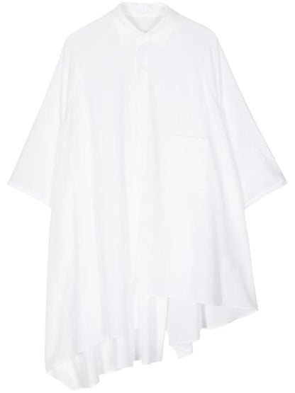 Asymmetric Short-Sleeve Shirt