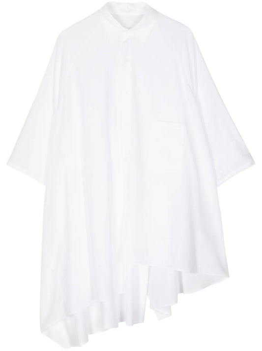 Asymmetric Short-Sleeve Shirt