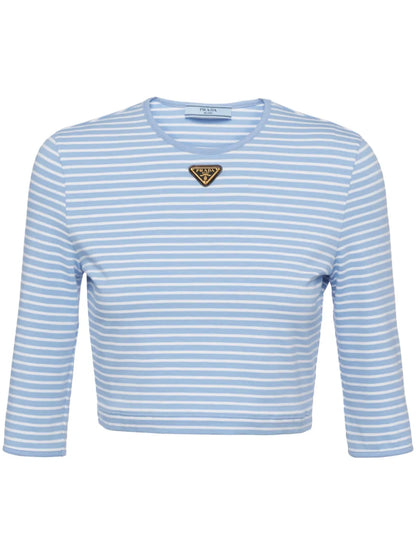 Striped Cropped T-Shirt
