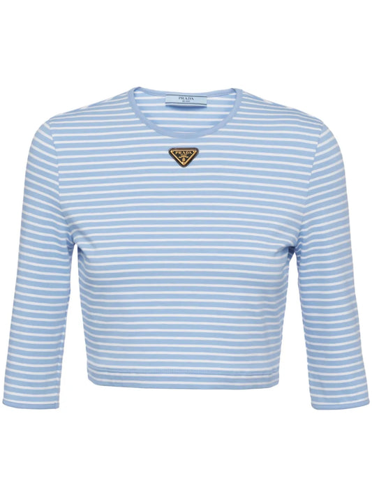 Striped Cropped T-Shirt
