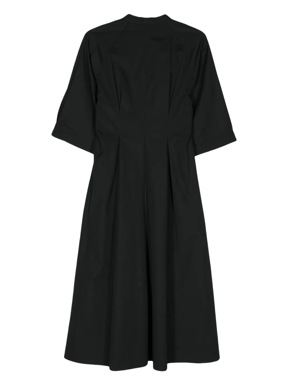 Poplin Flared Maxi Dress