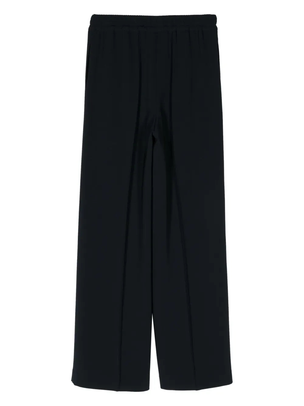 Straight-Leg Crepe Trousers