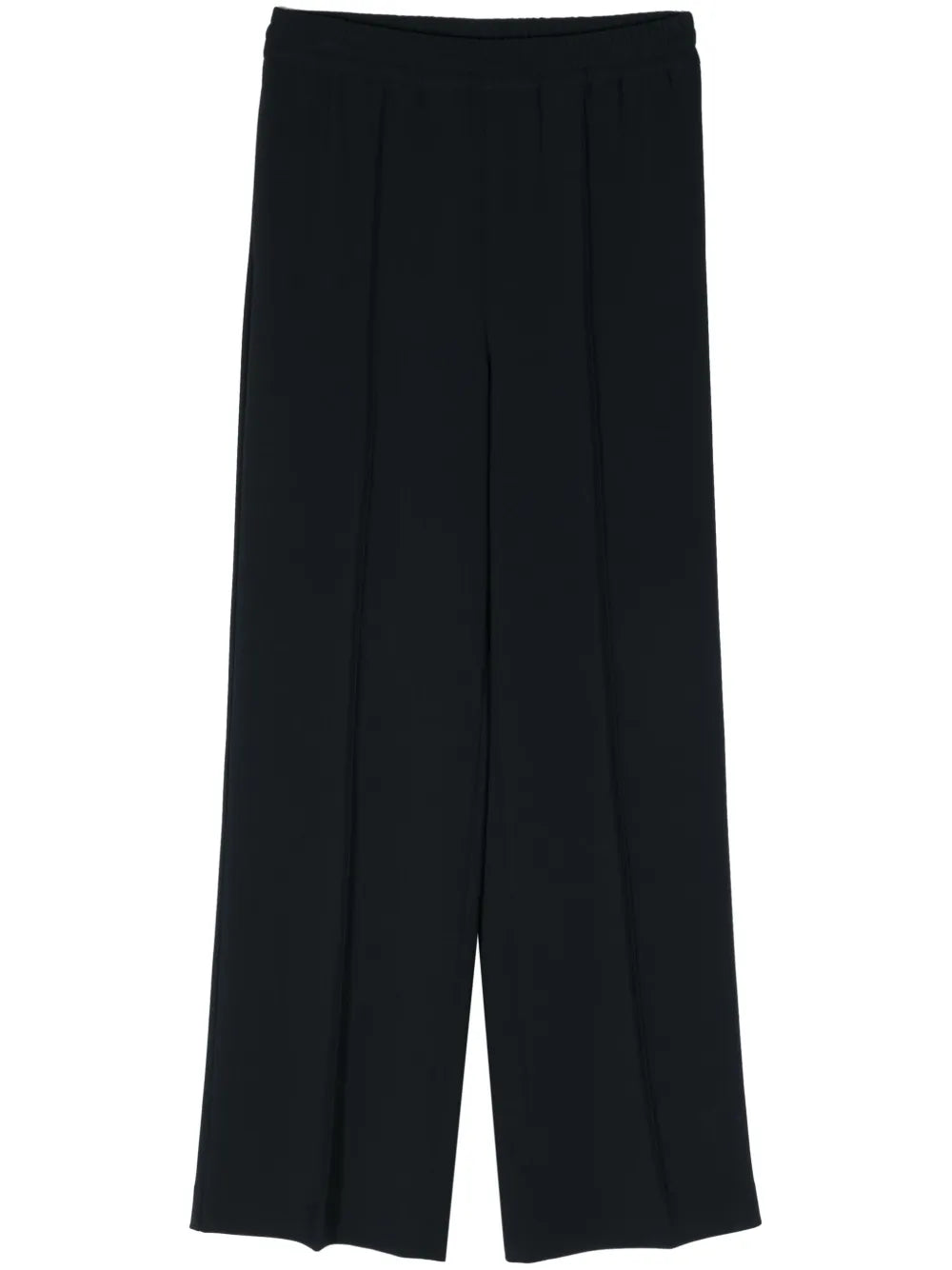 Straight-Leg Crepe Trousers