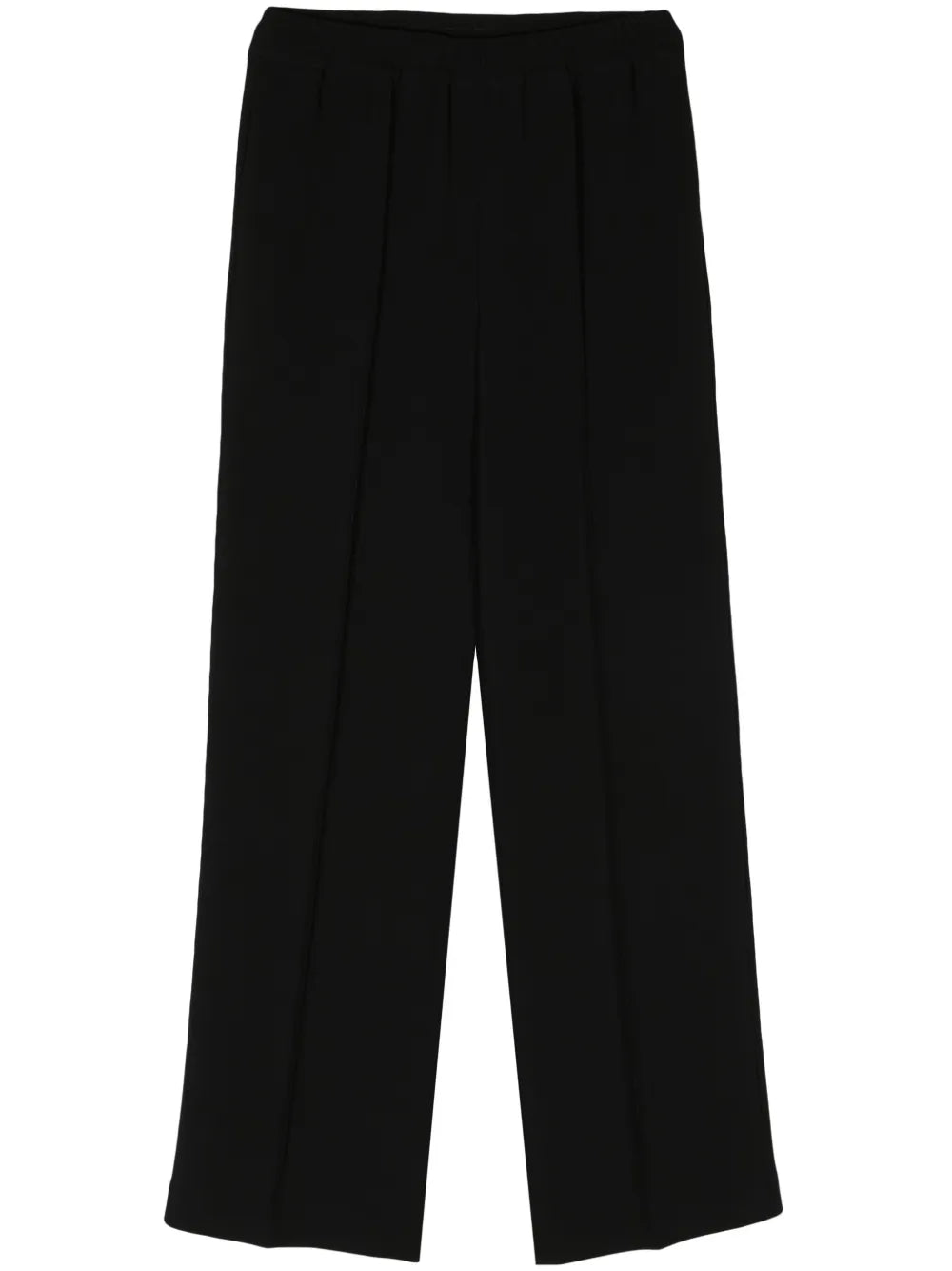 Straight-Leg Crepe Trousers