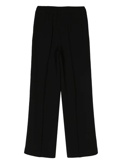 Straight-Leg Crepe Trousers