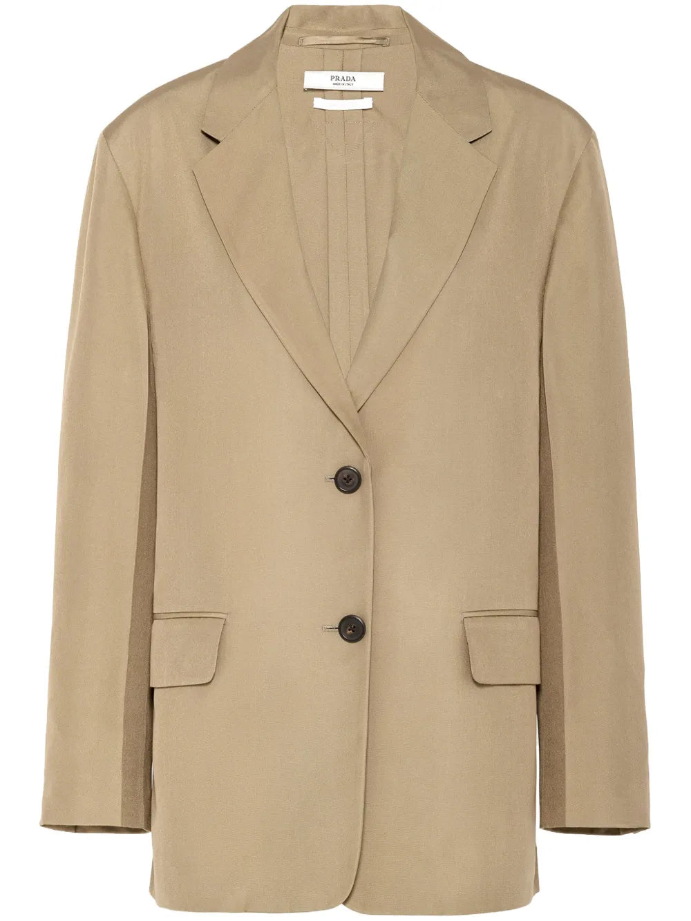 Single-Breasted Silk Blazer