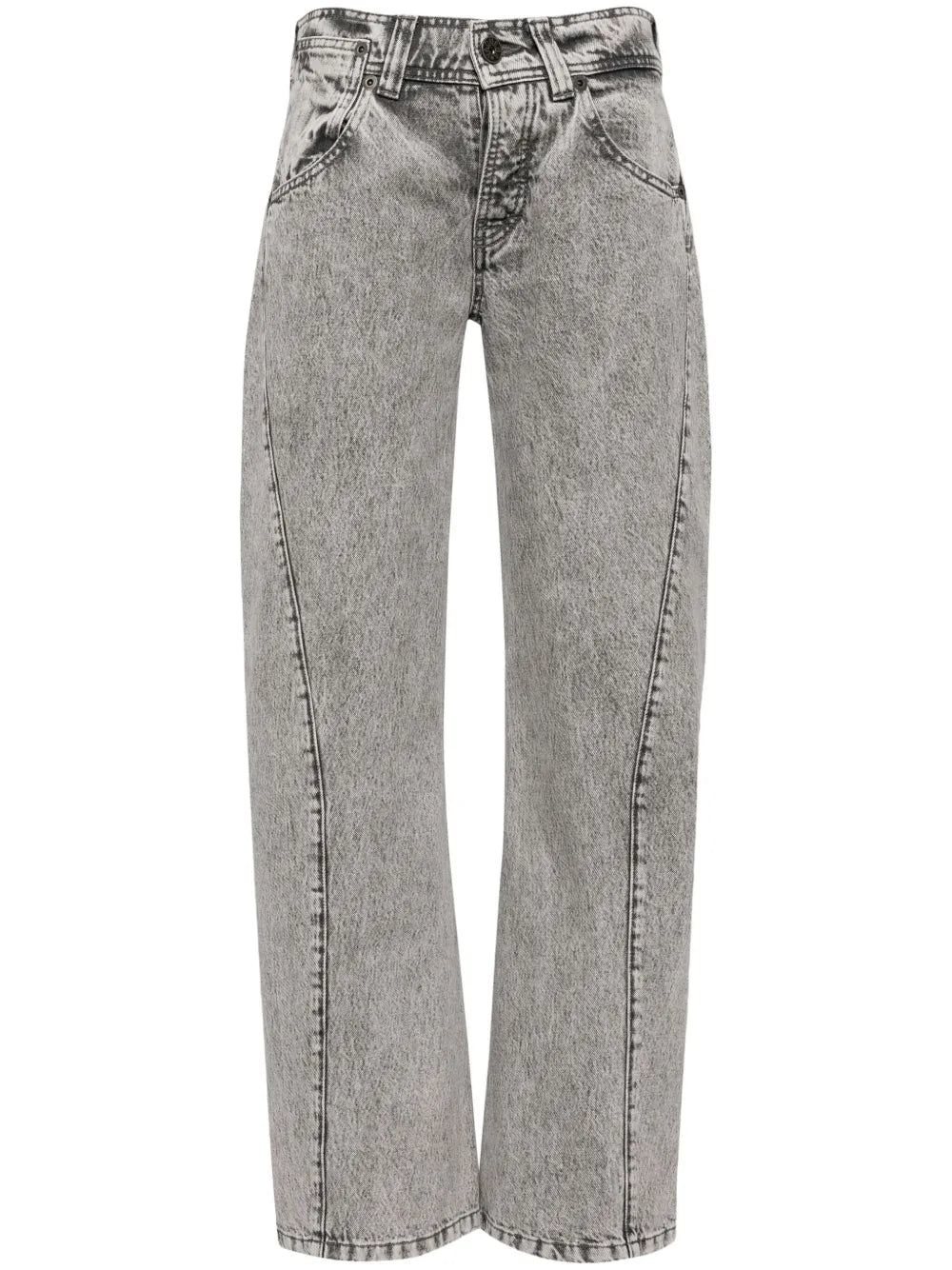 Low-Rise Crooked-Seam Jeans