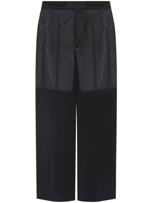 Panelled Straight-Leg Trousers