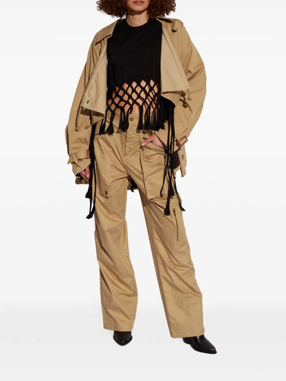 Jolande Cotton Cargo Trousers