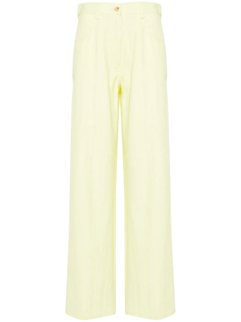 High-Waist Straight-Leg Trousers