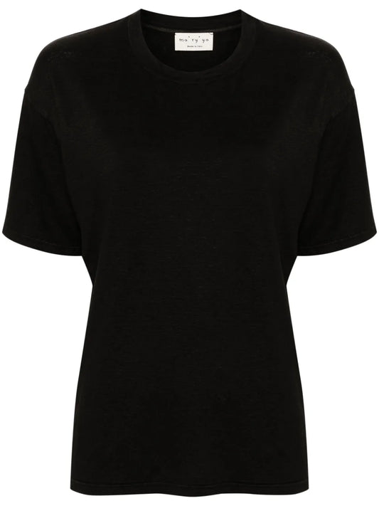 Crew-Neck Linen T-Shirt