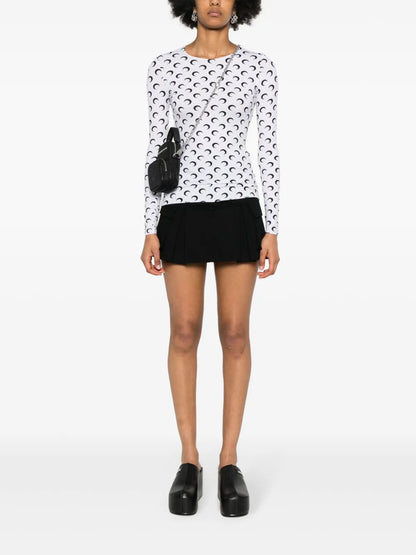 Crescent Moon-Print T-Shirt