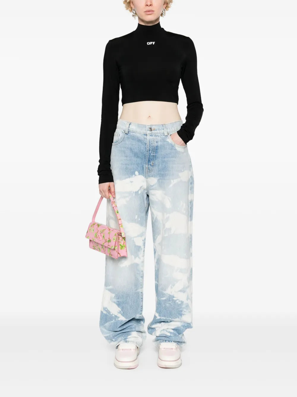 Logo-Print Cropped T-Shirt