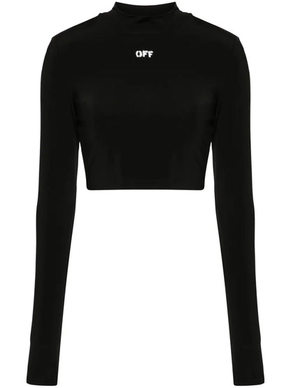 Logo-Print Cropped T-Shirt