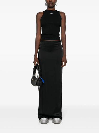 Logo-Embroidered Ribbed Tank Top