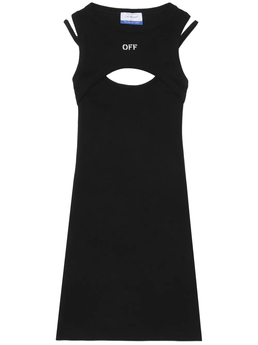 Logo-Print Cut-Out Minidress