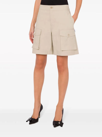 High-Rise Cargo Shorts
