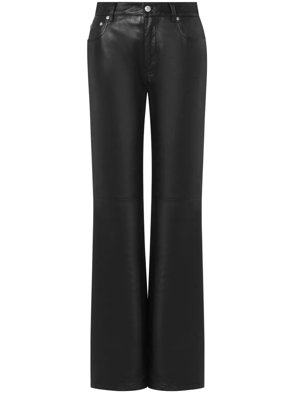 Leather Flared Trousers