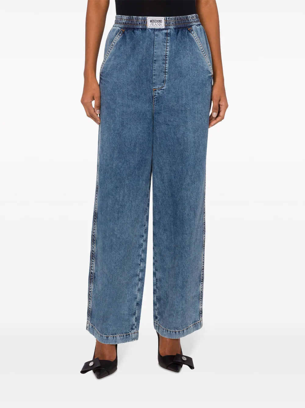 High-Rise Wide-Leg Jeans