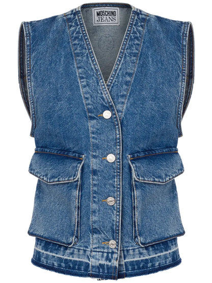 Cargo Denim Vest