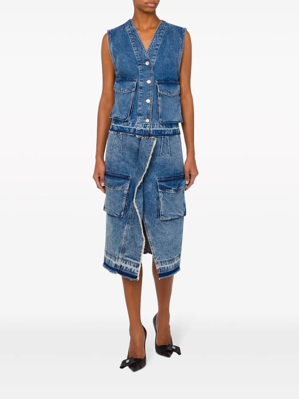 Cargo Denim Vest