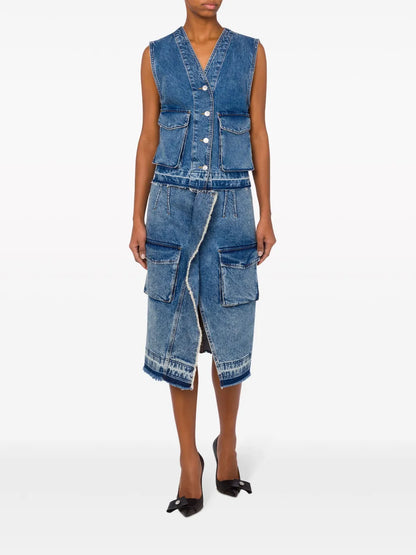 Cargo Denim Vest