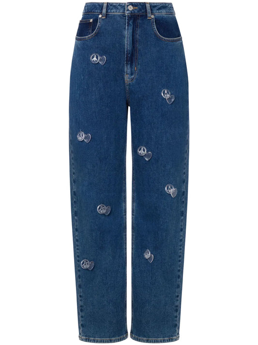 High-Rise Tapered Jeans