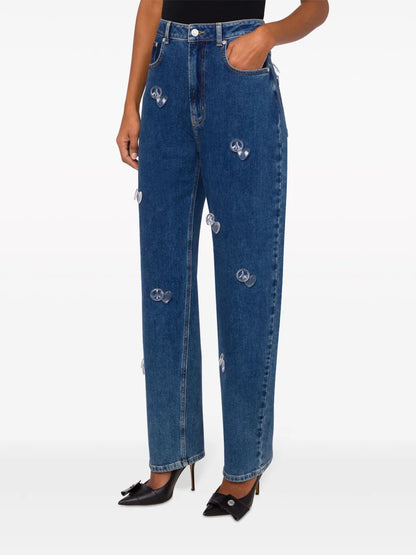 High-Rise Tapered Jeans