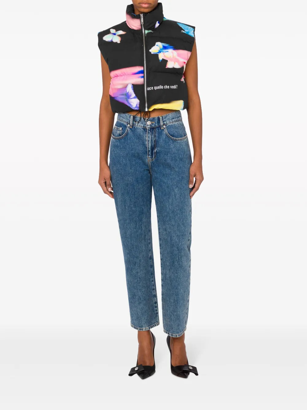 Padded Cropped Vest