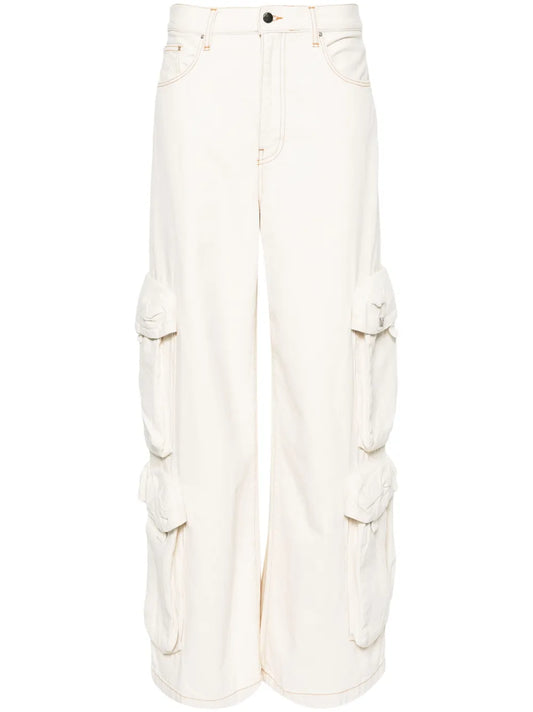 High-Waisted Straight-Leg Jeans