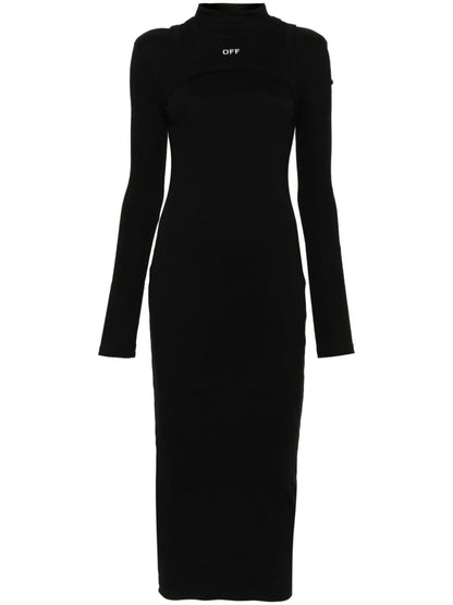 Off Stamp Rib Round Dress