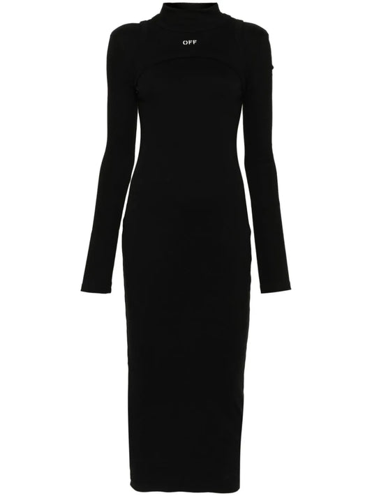 Off Stamp Rib Round Dress